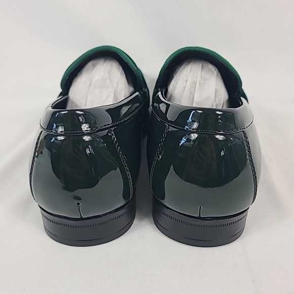 NEW Stacy Adams Men\'s Spratley Moc Toe Saddle Slip-On Green Sz 8